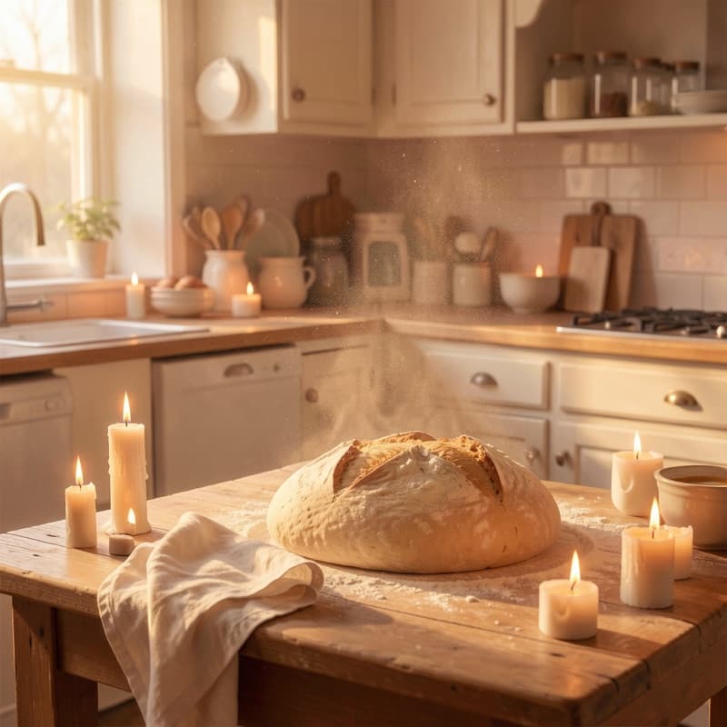 Album cover generated for "Small Gods of the Kitchen"